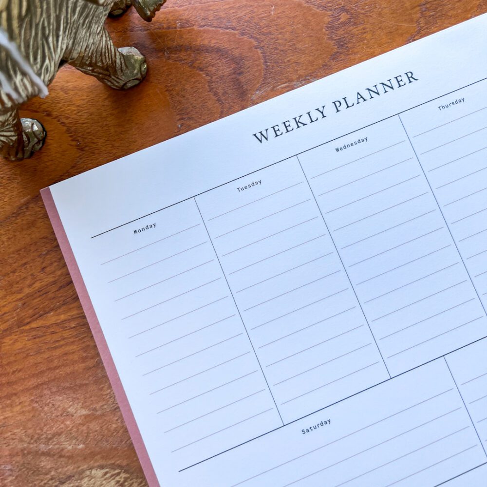 een goede weekplanning