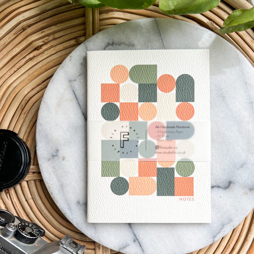 Notitieboekje Geometrisch Groen