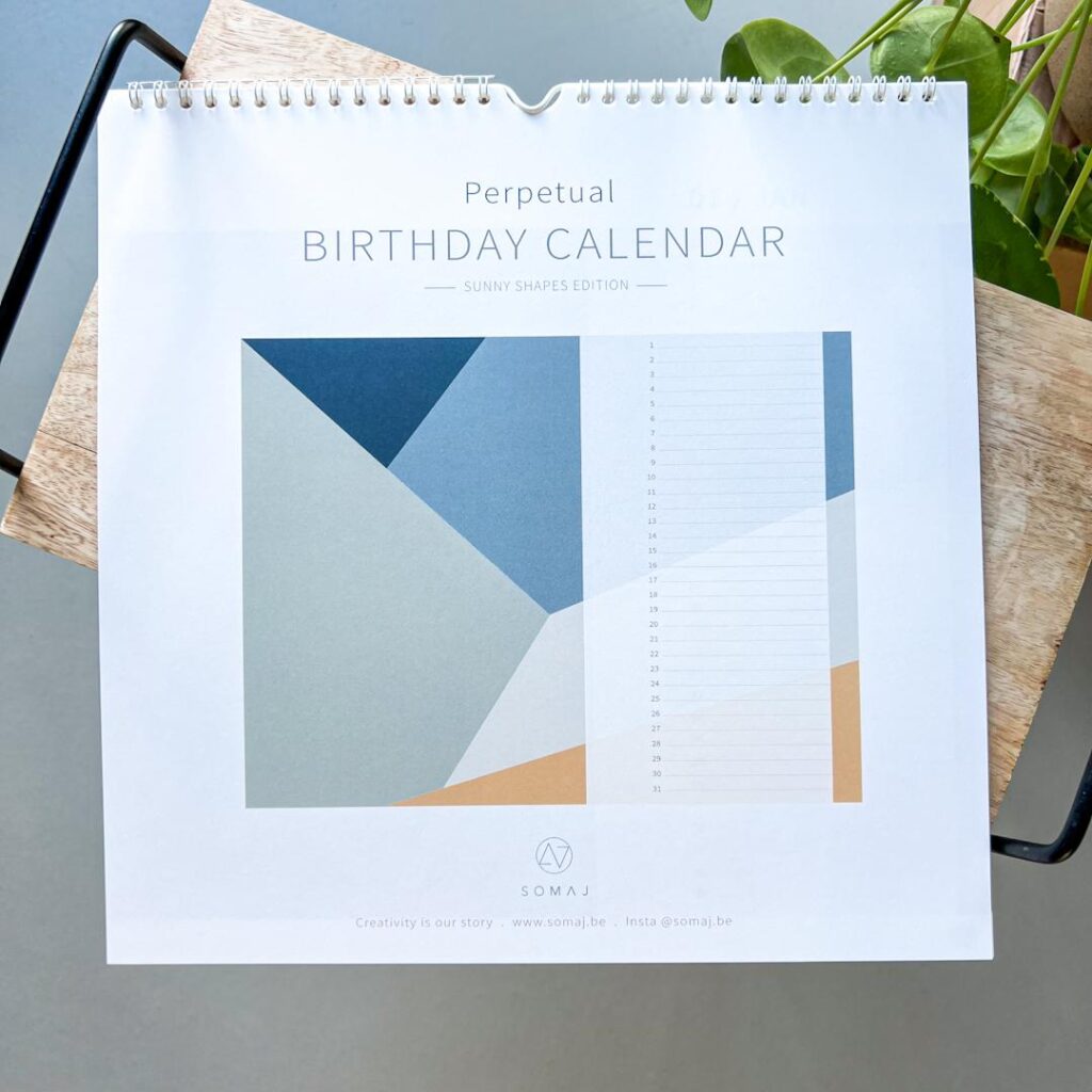 Kalenders | Schryft 4 Verjaardagskalender Sunny Shapes XL