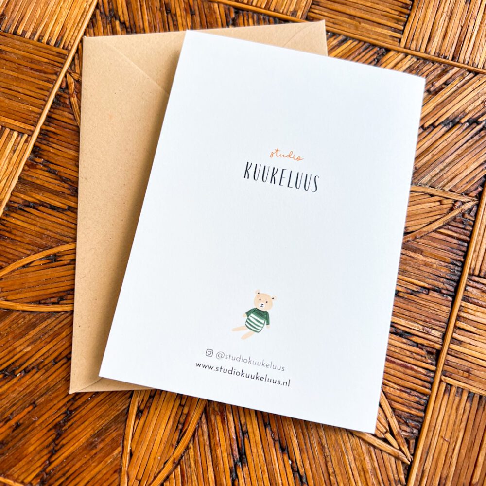 Wenskaart Welkom Kleintje - Afbeelding 2