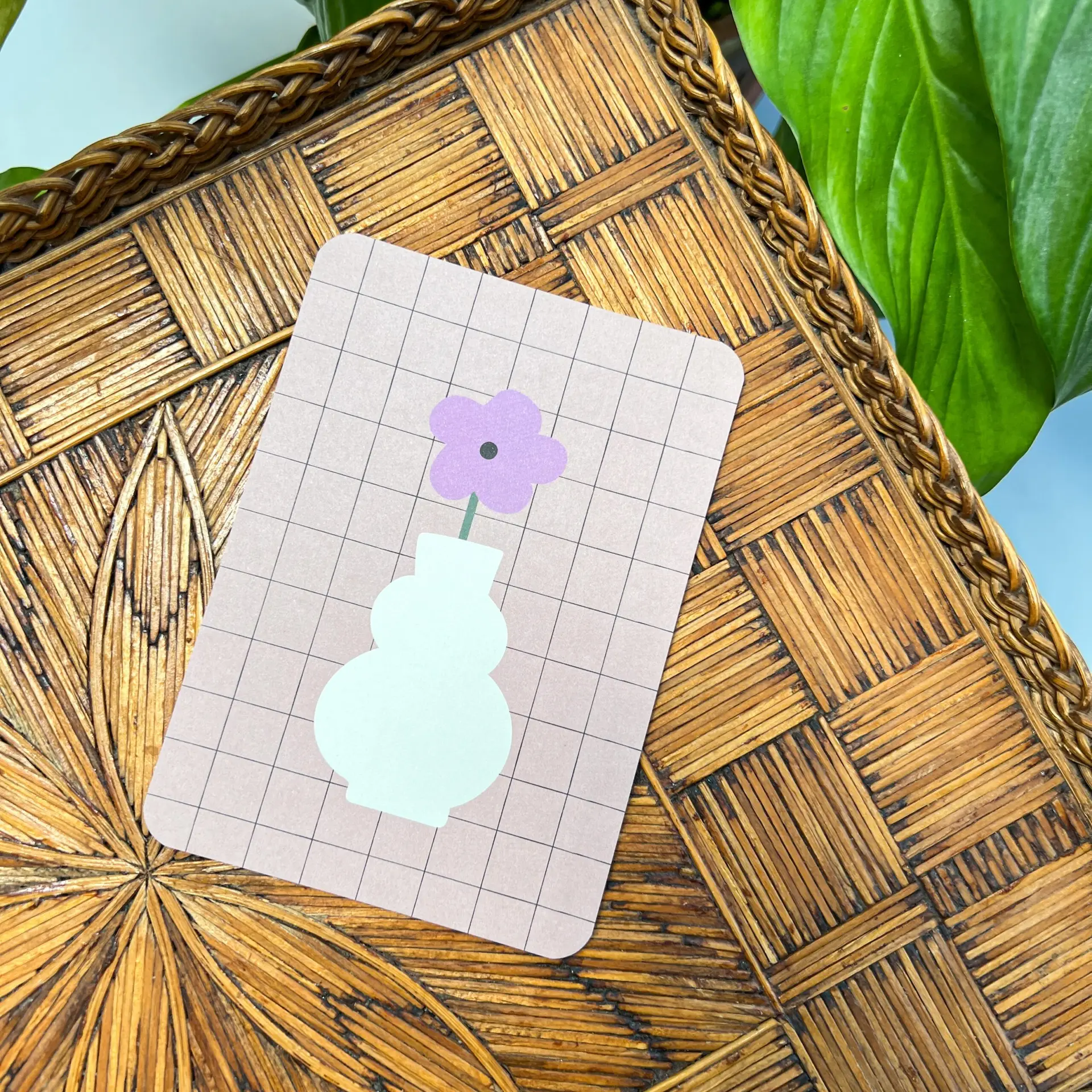 Kaartje Bloemen Boeket 1 Kaartje Bloemen Boeket