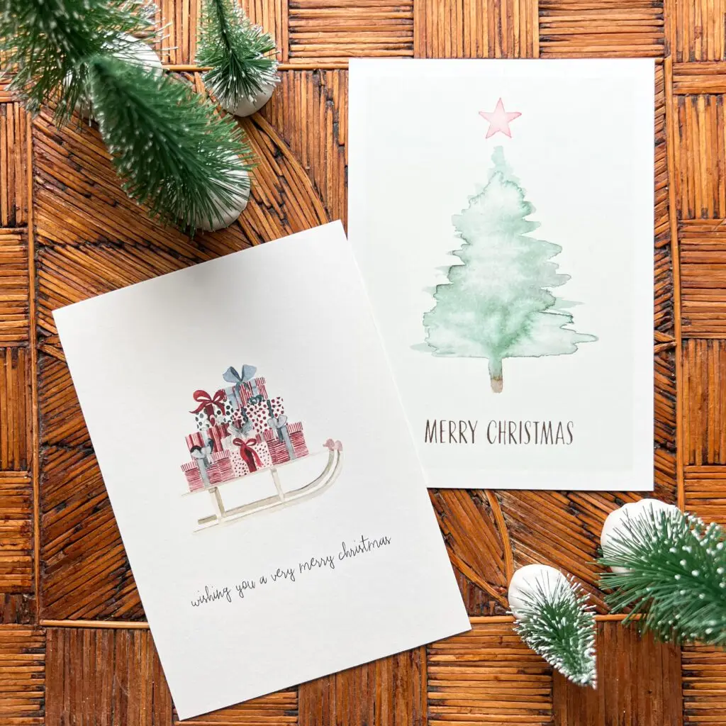 Setje kerstkaarten