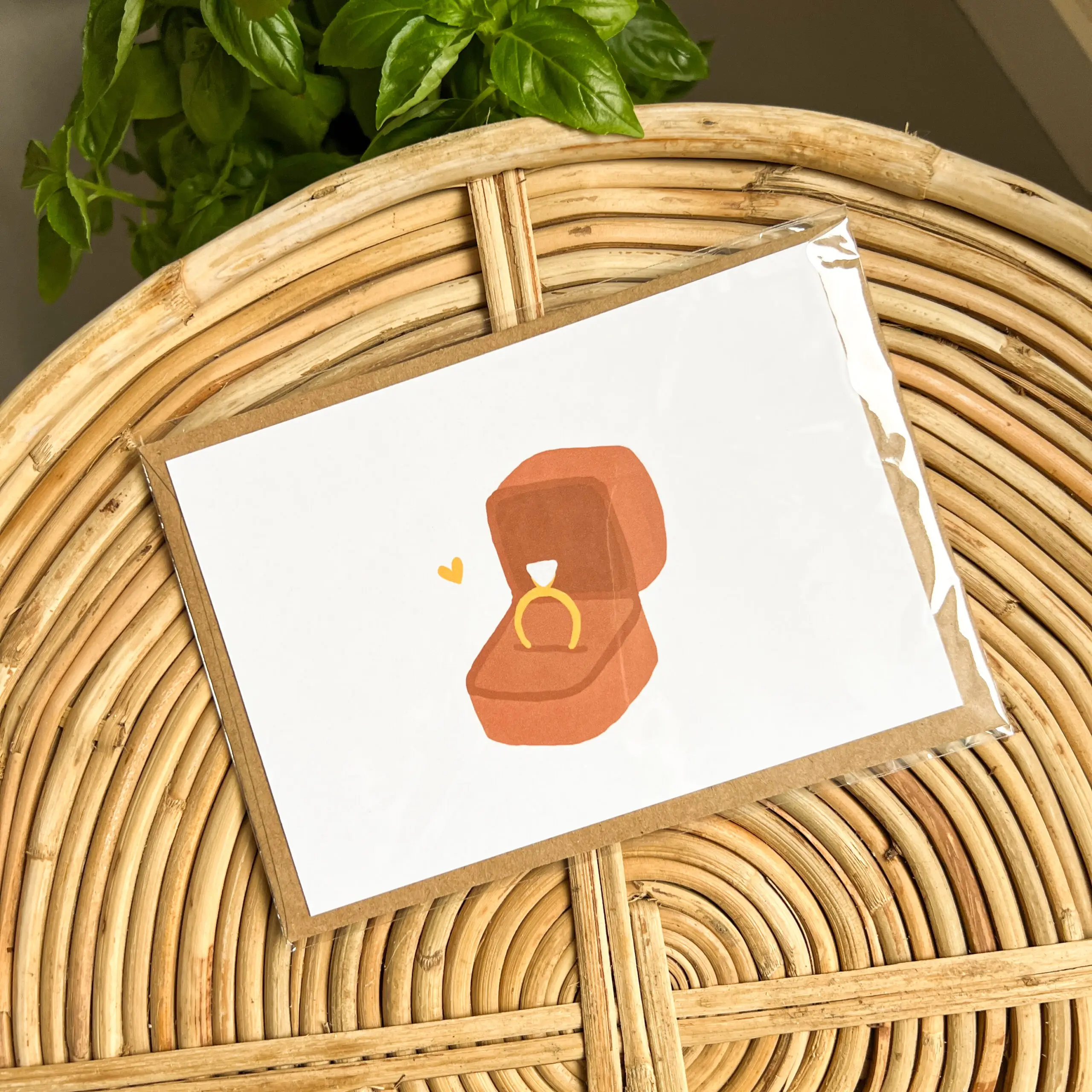 Wenskaart Trouwring 1 Wenskaart Trouwring