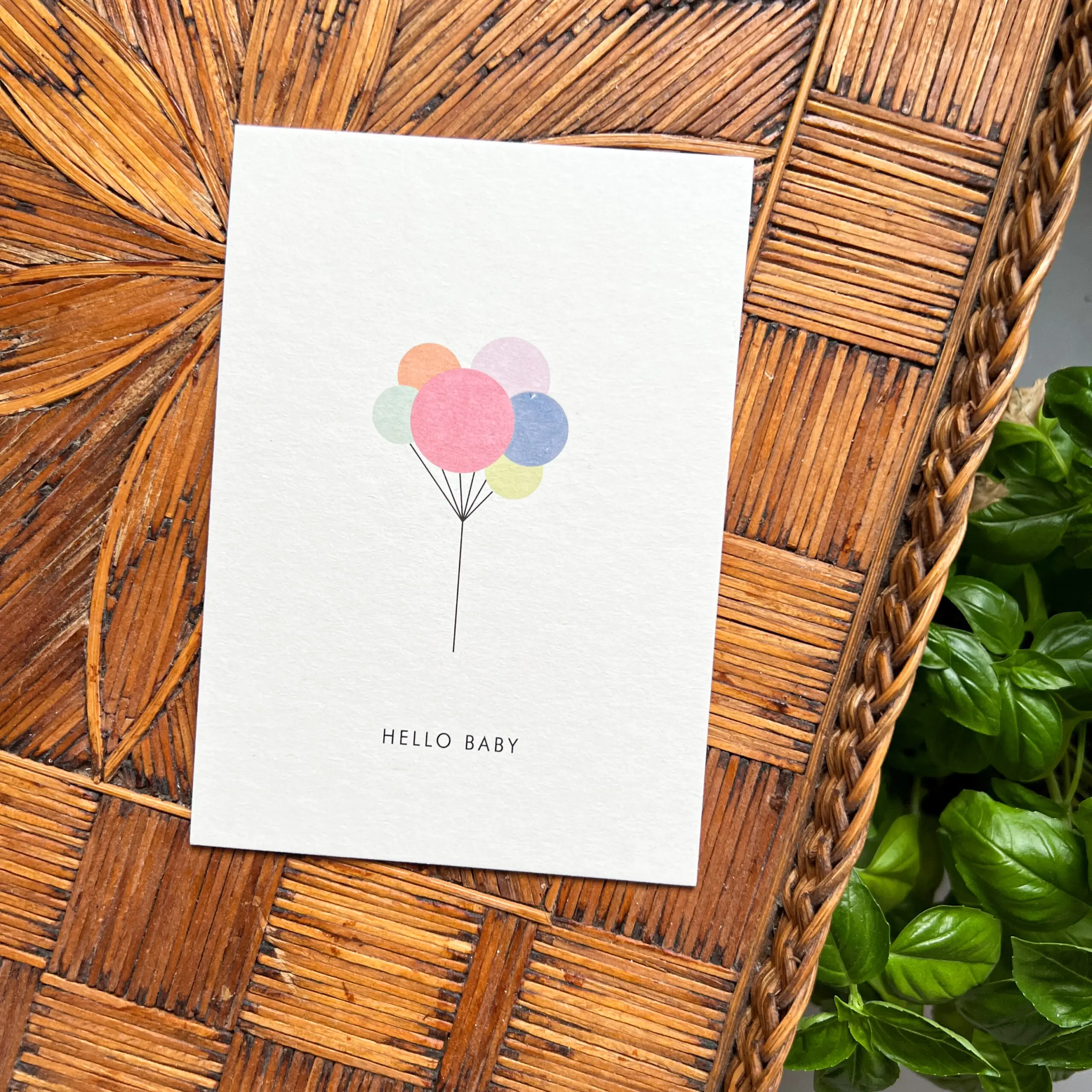 Kaart Hello Baby 1 Kaart hello baby