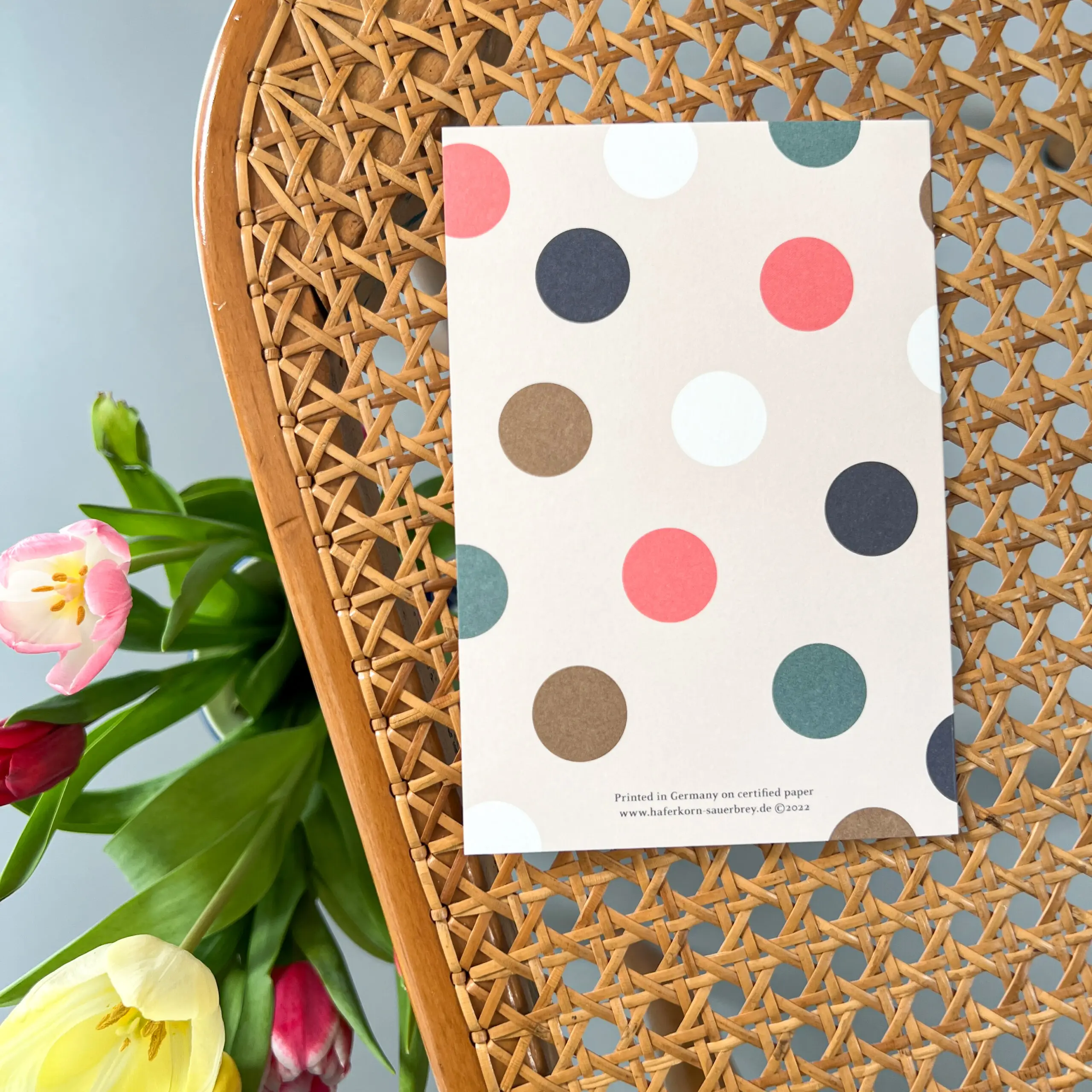 Wenskaart Polka Dots Baby 3 Wenskaart Polka Dots Baby