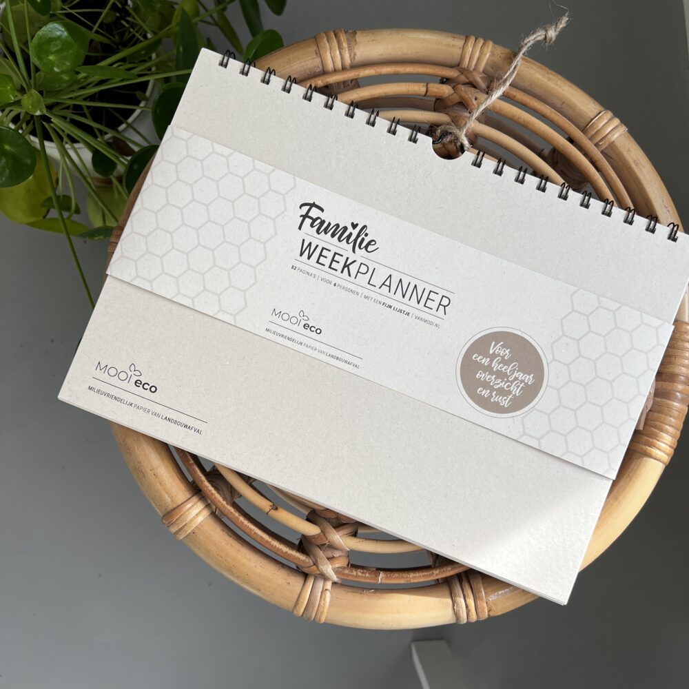 Overzichtelijke gezinsplanner zonder vaste data