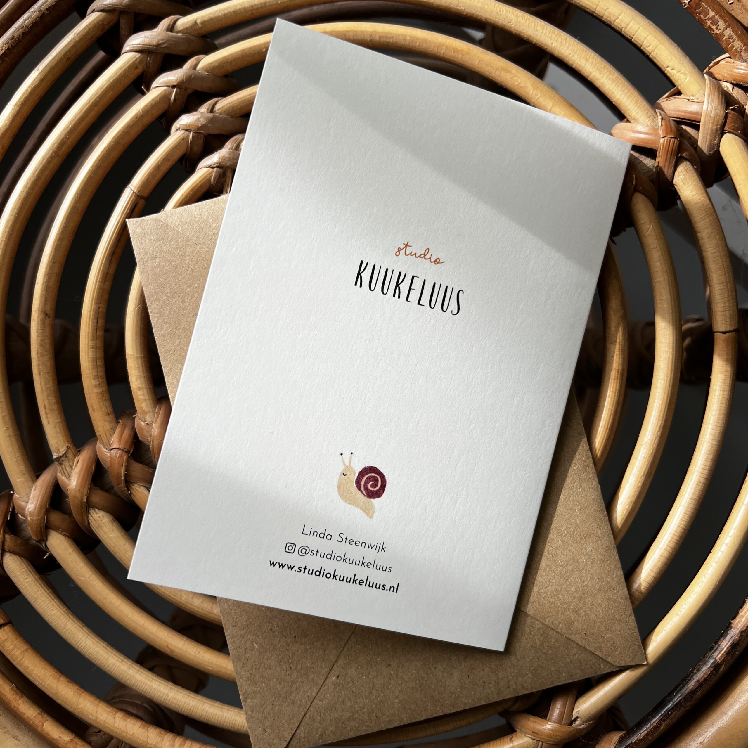 Wenskaart Kopje Herfst 3 Herfstige wenskaart met kopje en paddenstoelen